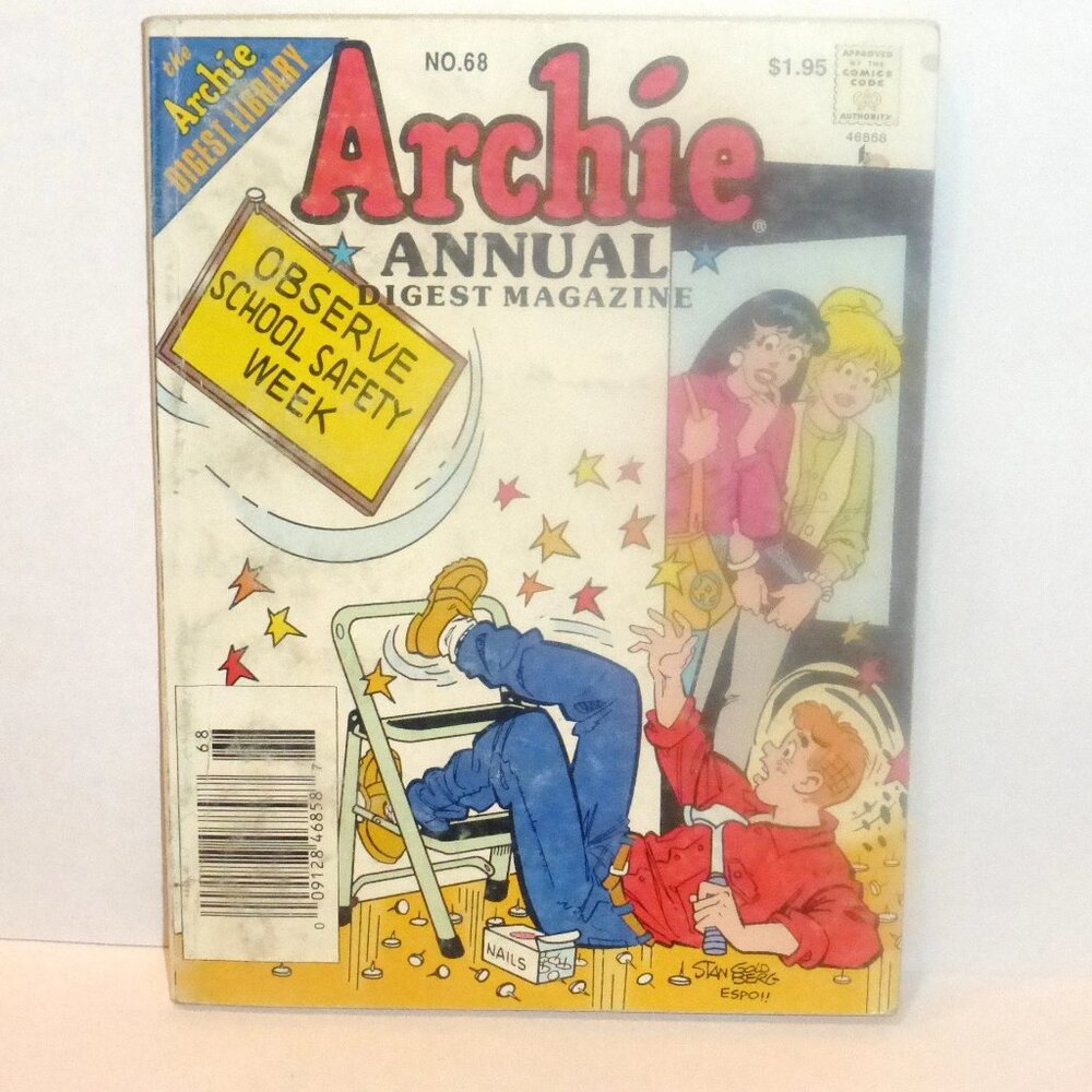 1st PRINT 1997 Archie Library ARCHIE ANNUAL Digest Magazine #68 Archie Comic Boo